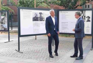 Velvyslanec Juraj Chmiel se starostou Mariboru Sašou Arsenovičem