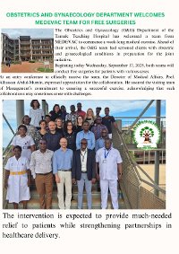 Top Czech gynaecologists operated in Tamale