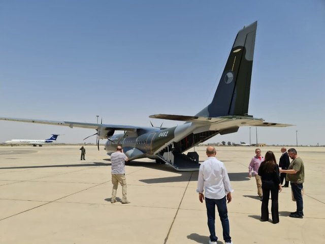 Czech military plane in Damascus