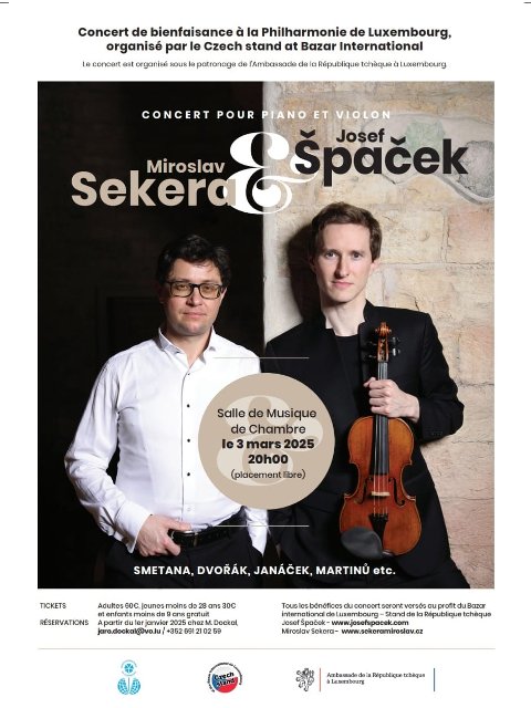 Concert de bienfiance: Smetana, Dvořák, Janáček, Martinů