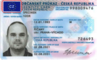 Vzor občanského průkazu