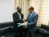 Director of the European Departement Oluremi Oliyide and Ambassador Marek Skolil