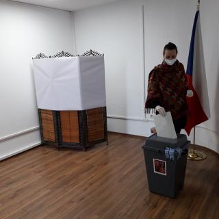 The first day of the Elections to the Chamber of Deputies of the Parliament of the Czech Republic in Pristina
