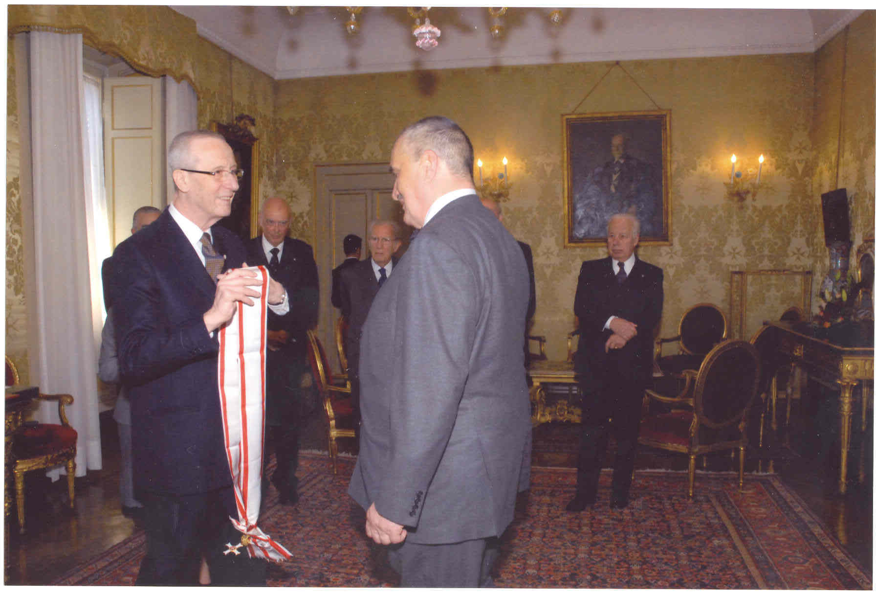 vyznamenání ministra Schwarzenberga v Řádu maltézských rytířů