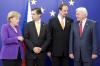 Frank-Walter Steinmeier, Jan Kohout, Jan Fischer, Angela Merkel