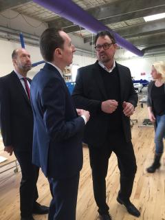 Møde med repræsentanter for virksomheden KE Fibertec A/S