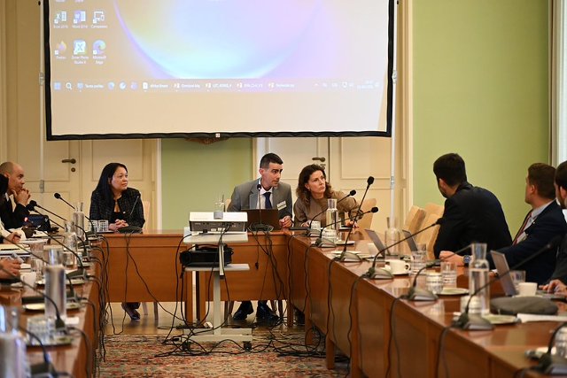 One of the round tables