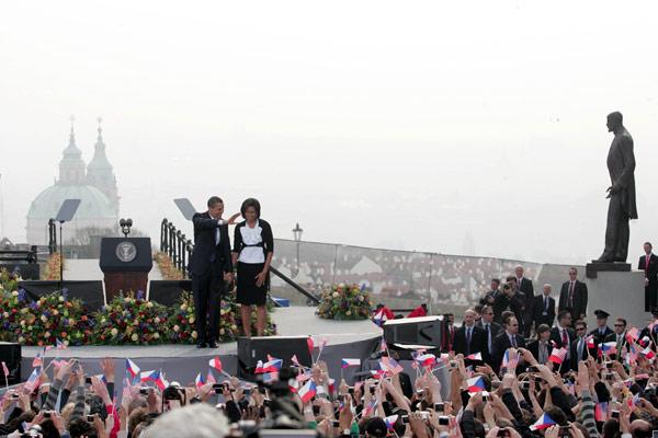 US President Barack Obama´s speech in the Czech capital