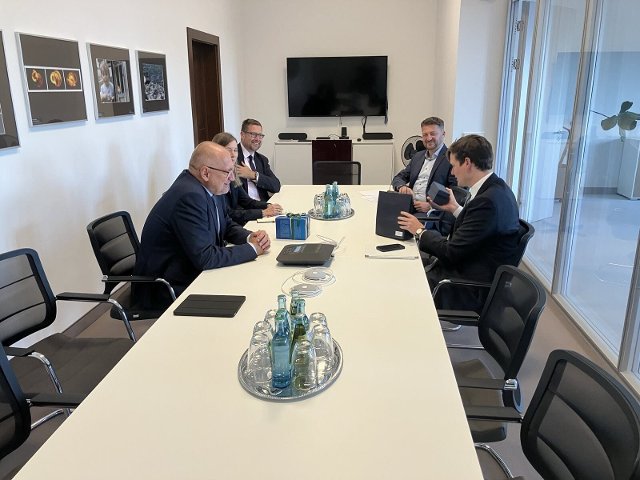 Návštěva ministra školství M. Beka v Drážďanech