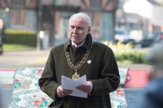 Speech by Mayor of Coventry Lindsley Harvard before reopening the memorial