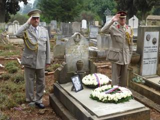 Defence attachés of the Czech Republic Col. Zdeněk Carda and of Great Britain Col. Mike Scott 