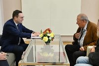 Minister Lipavský Presented the Gratias Agit Award to Adam Michnik 