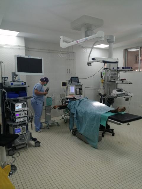 La nouvelle salle opératoire avec l'endoscopie est d'ores et deja donctionnelle
