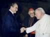 Karel Schwarzenberg a papež Jan Pavel II.  | Karel Schwarzenberg und Papst Johannes Paul II.