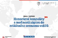 Seznam honorárních konzulátů s možností zápisu do zvláštního seznamu voličů