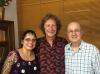 Dagmar Braga (diretora do espaço cultural), Rodrigo Leste, Jeter Neves (professor e escritor)