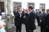 Ministr Jan Kohout, ministr zahraničí Rakouska Michael Spindelegger, jihomoravský hejtman Michal Hašek