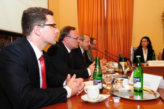 Náměstek Tomáš Dub na tiskové konferenci ke Konferenci ekonomických diplomatů