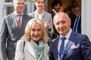 Ambassador Libor Sečka with architect Eva Jiřičná