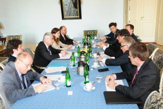 Náměstek Vladimír Galuška a poslanci Zahraničního výboru Parlamentu Maďarska