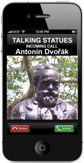 "Talking" Antonín Dvořák with the voice of Jan Tříska 