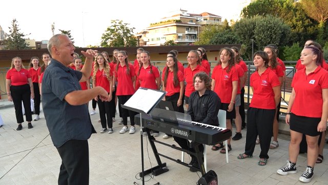 esibizione del coro al Centro Religioso Boemo Velehrad