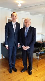 Ambassador Brodský with the Minister of Foreign Affairs and Trade Poul Michelsen