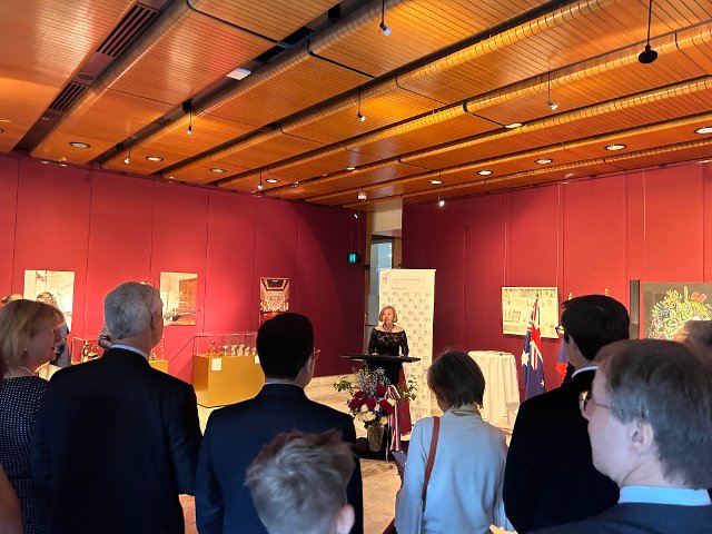 The Consul-General of the Czech Republic in Sydney during her opening speech
