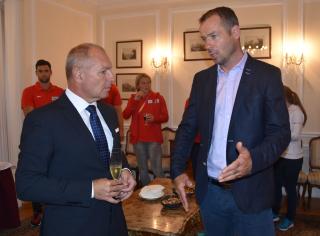 Ambassador Libor Sečka with the Head of the delegation Tomáš Janků