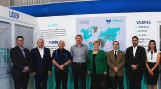 Zástupci firmy, velvyslanectví, vlády státu a agentury PROMÉXICO Guanajuato