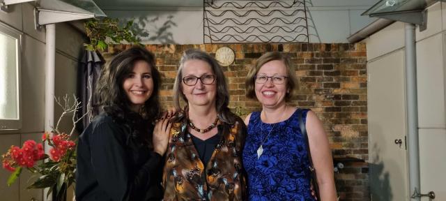 (From the left) Lucie Vaňová from Tea in Season, translator Alena Jirásek and Consul-General of the Czech Republic in Sydney Zuzana Slováková