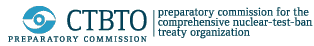 Logo Přípravné komise Organizace Smlouvy pro všeobecný zákaz jaderných zkoušek