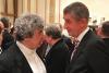 PM Babiš und Dirigent der Tschechischen Philharmonie Seymon Bychkov