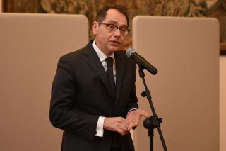 Projev VV Francie J. E. Rollanda Galharguea