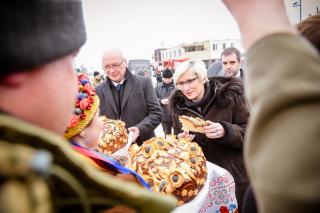 Připomínka bojů u Sokolova a Bachmače za účasti ministryně obrany Karly Šlechtové