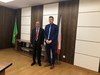 Conseiller économique et commercial M. Jan Hladík et Consul honoraire de la République tchèque en Mauritanie S.E.M. Limam Ebnou
