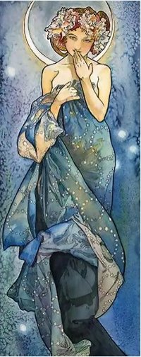Luna Alfons Mucha