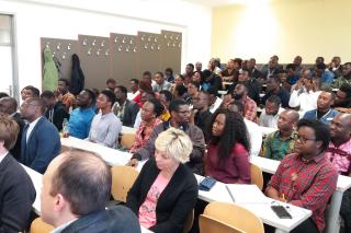 Meeting with students and graduates of Mendel University
