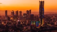Addis Ababa Skyline at Sunset