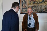 Minister Lipavský Presented the Gratias Agit Award to Adam Michnik 