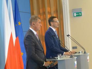 Z konferencji prasowej premierów Czech i Polski
