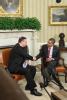 Premier Necas a Prezident Obama v Ovalne pracovne