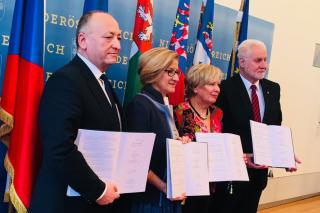 Pavel Franěk, Johanna Mikl-Leitner, Ivana Stránská, Bohumil Šimek