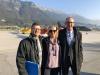 Flughafen - MCI-Rektor Andreas Altmann und Vladan Antonovič (Honorarkonsulat der Tschechischen Republik in Wattens)