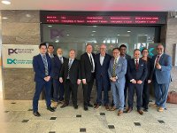 Canadian delegation at the Prague Stock Exchange
