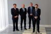 místostarosta města Suzhou Zhang Yuejin, velvyslanec ČR Libor Sečka, prezident nafigate corp. Ladislav Mareš, generální ředitel Cleanet Song Jiuhui