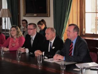 Ambassador Sečka at a discussion with prof. James Smith, the vice-chancellor of the University of Edinburgh