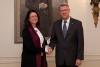 Valdies Zatlers a Miroslava Němcová