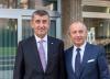 Ambassador Libor Sečka with Prime Minister Andrej Babiš