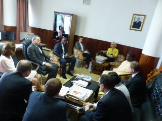 Jednání s místopředsedou Assamblée Nationale Mansour Sy Djamilem